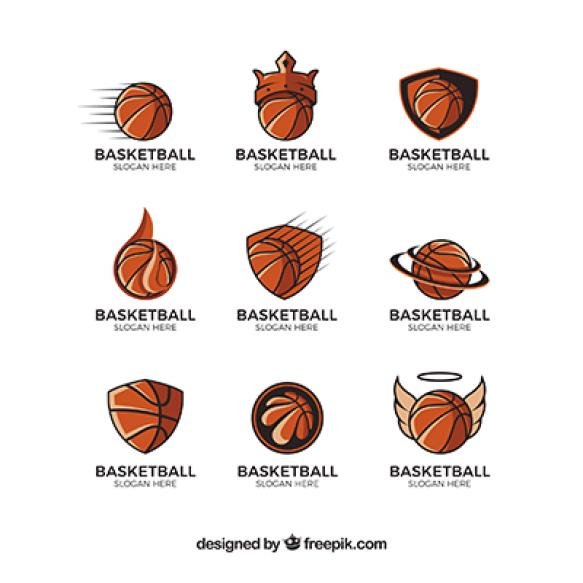Collection Logos With Basketball