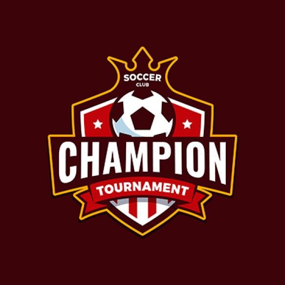 Flat Design Soccer Logo Template
