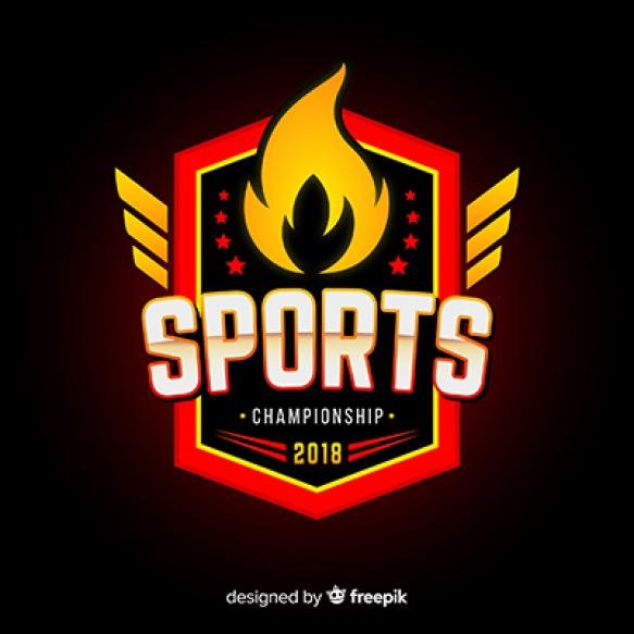 Modern Sport Logo Template With Abstract Design