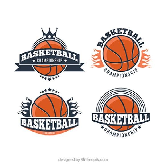 Vintage Basketball Tournament Logos