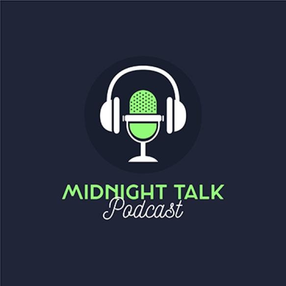 Detailed Podcast Logo Midnight Talk