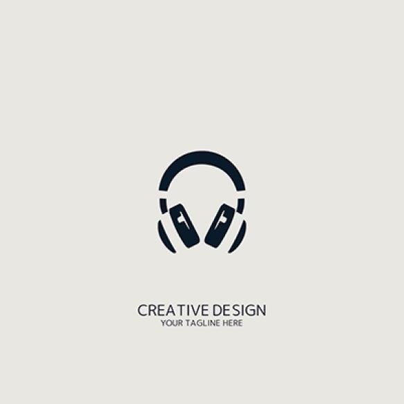 Headphones Logo Vector