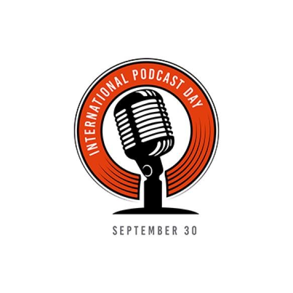 International Podcast Day Banner Template