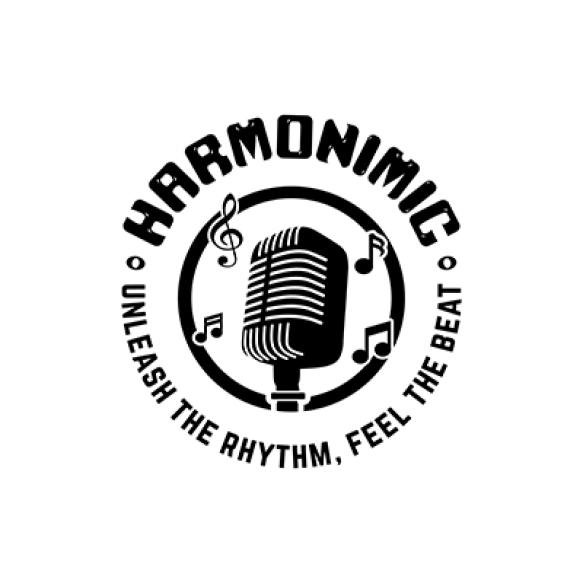 Microphone Notes Vector Design Karaoke Club Logo Singing School Vocalist Logo