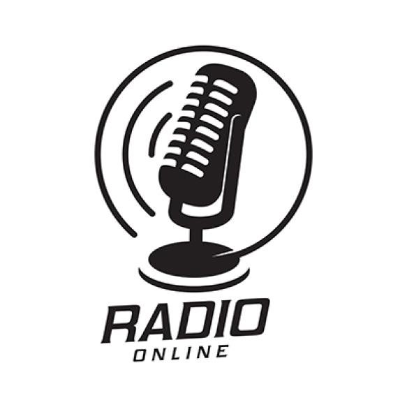 Online Radio Station Vintage Icon Symbol