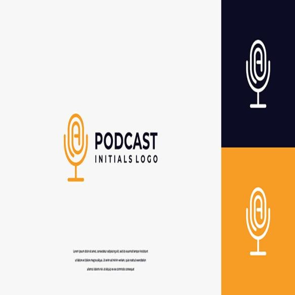 Podcast Logo Design Letter Podcast Logo Design Template
