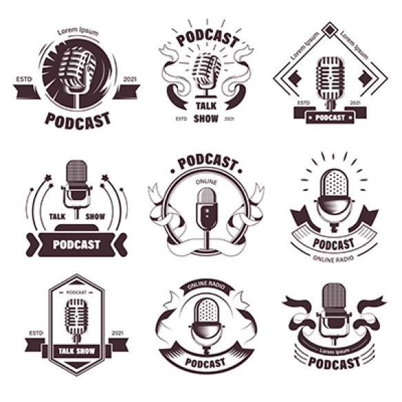 Talk Shows Podcasts Stations Logos