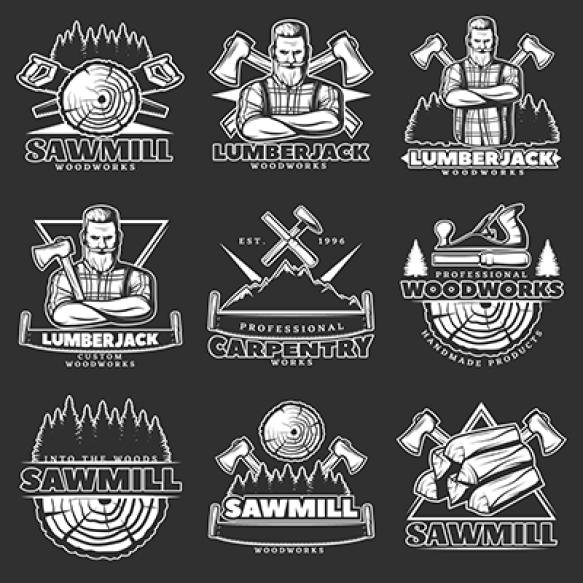 Lumberjack Dark Emblem Set