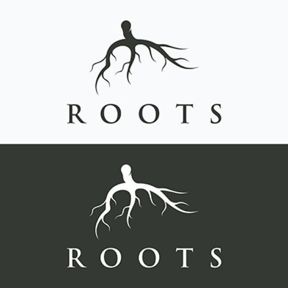 Single Fibrous Tree Root Natural Abstract Logo Creative Template Design