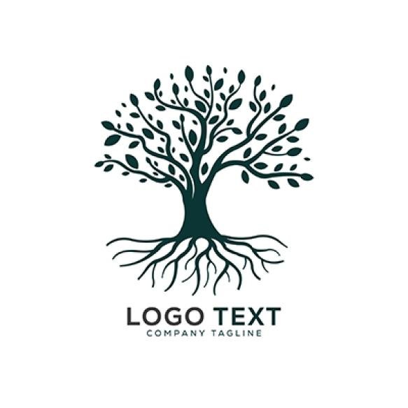 Tree Life Logo Design Inspiration Isolated White Background