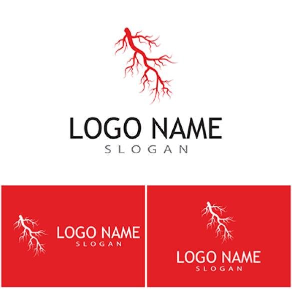Veins Logo Template Vector Symbol Medical Design