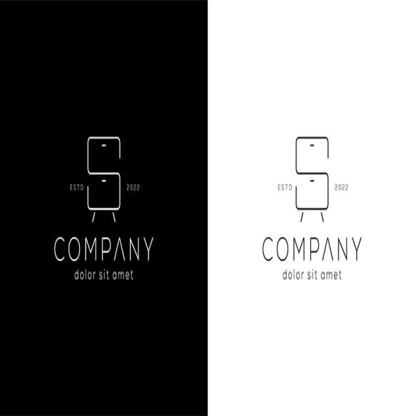 Simple Letter S Furniture Cupboard Logo Design Symbol