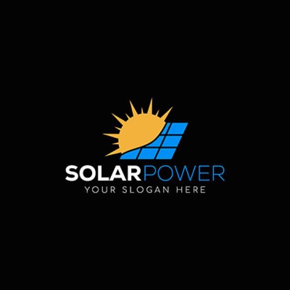 Renewable Electricity Business Logo Solar Panel Logo Energy Logo
