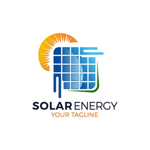 Solar Energy Logo Designs Vector