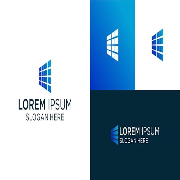 Solar Panel Energy Electric Electricity Logo Vector Icon