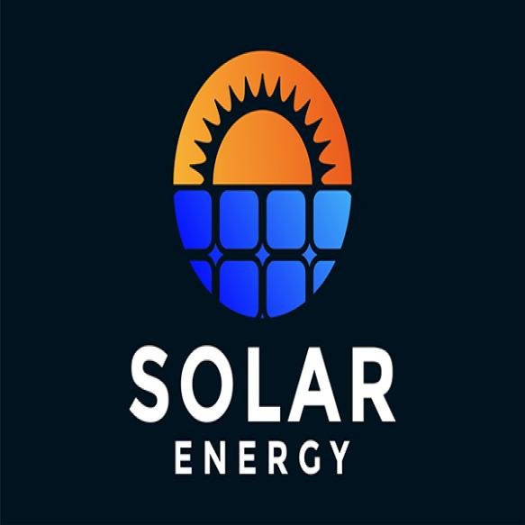 Solar Panel Energy Electric Electricity Logo Vector Icon Template