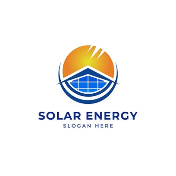 Sun Solar House Energy Logo Design Clipart Suitable Solar Tech Business