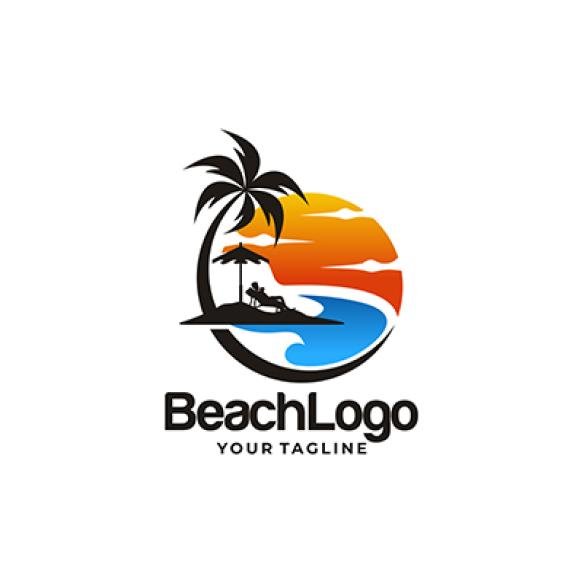 Beach Logo Design Vector Template (1)