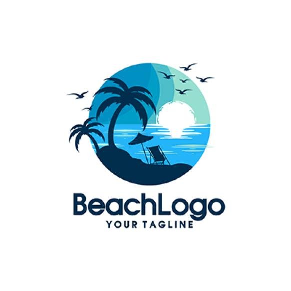 Beach Logo Vector Illustration