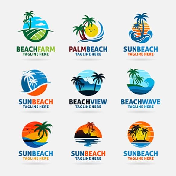 Collection Beach Logo Design