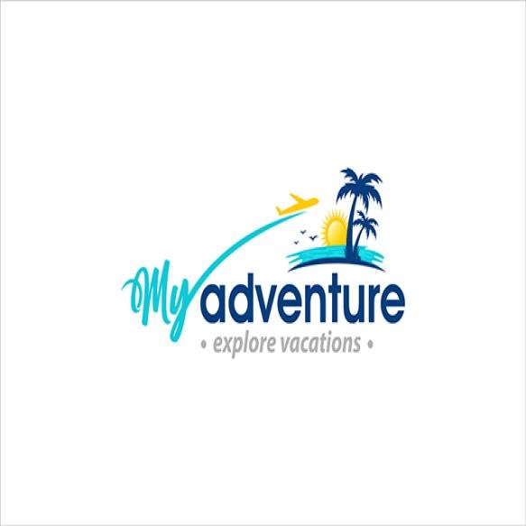 Illustration Vector Graphics Holiday Tours Travel Logo Design