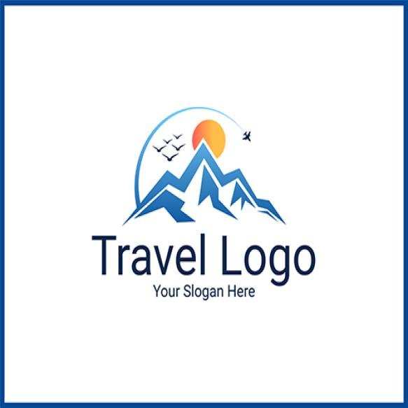 Modern Professional Travel Agency Logo With Plane Symbol