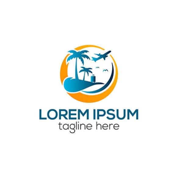 Modern Travel Agency Logo Logistics Delivery Logo Design Concept Isolated Vector Template Illustrati