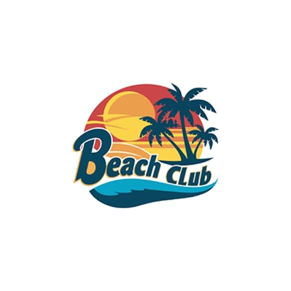 Summer Beach With Palm Trees Beach Scene