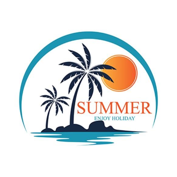 Summer Holidays Design Elements Retro Vintage Templates Labels Badgesemblemvector Illustration