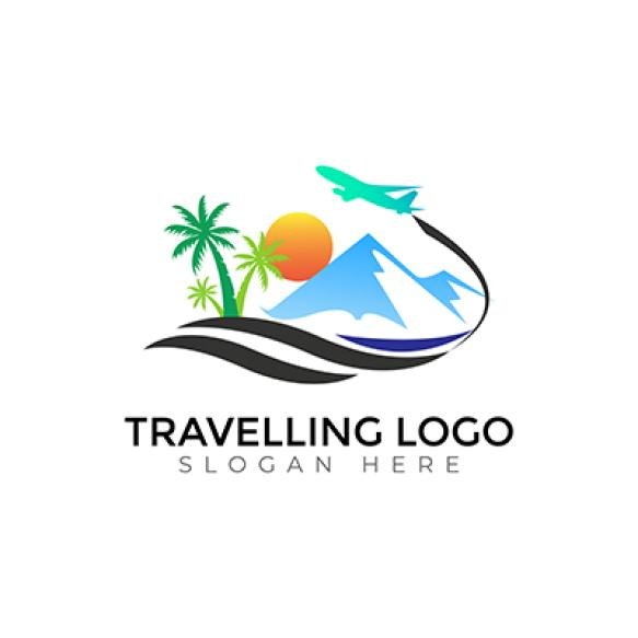 Travel Creative Vector Templates Abstract Typography Colorful Letter Logo Design