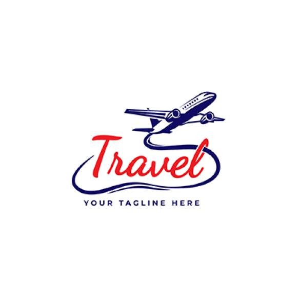 Air Plane Tour Travel Logo Design