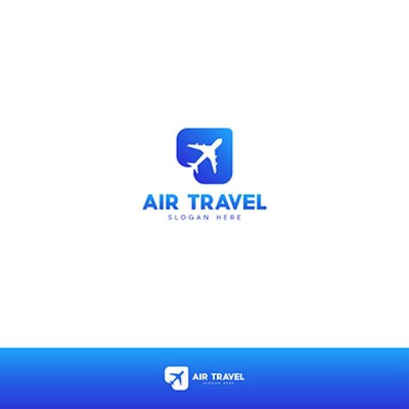 Air Travel Logo Design Travel Vector Editable Template