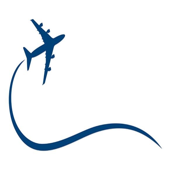 Symbol Flying Blue Airplane