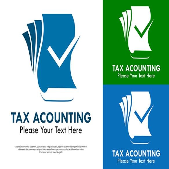 Tax Acounting Symbol Logo Template Illustration