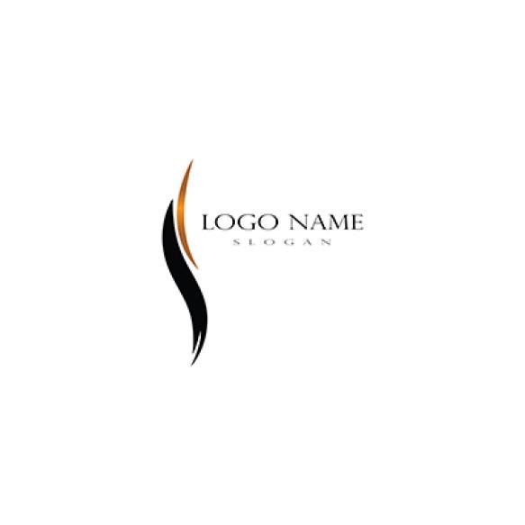 Hair Wave Logo Vector Template