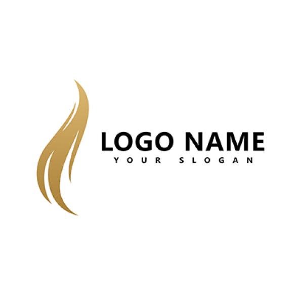 Woman S Hair Logo Hair Wave Icon Vector Template