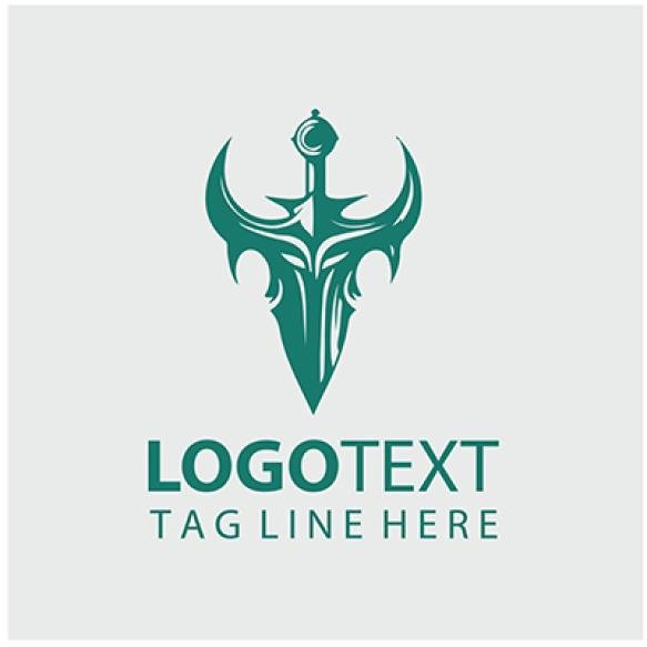 Sword Warrior Logo Illustrations