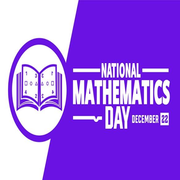 December Is National Mathematics Day Suitable Placard Background Greeting Card Poster