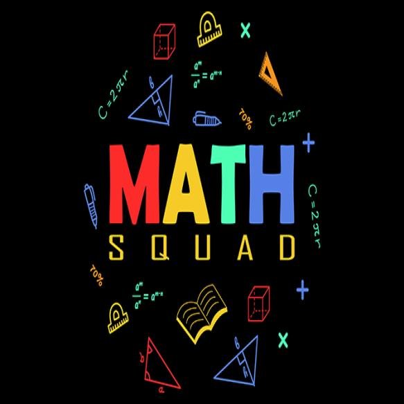 Vector Math Squad Typography Math Tshirt Design