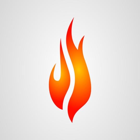 Creative Fire Flame Logo Design Vector Design Concept