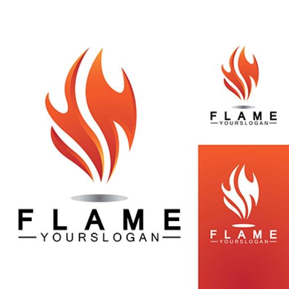 Fire Flame Logo Design Vector Template (1)