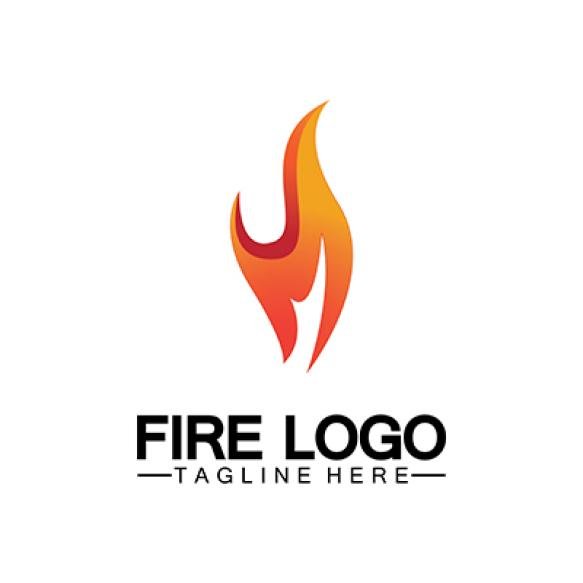 Fire Flame Logo Design Vector Template
