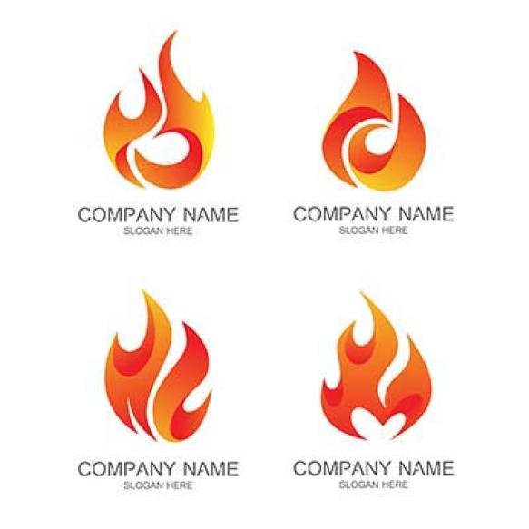 Fire Logo Vector Set