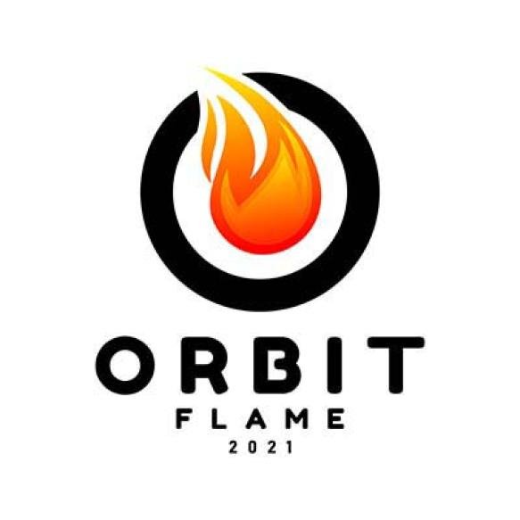 Letter O With Flame Logo