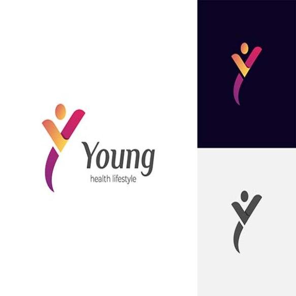 Initial Letter Y People Logo Design Abstract Young People Lifestyle With Happy Logo Symbol Icon Desi (1)