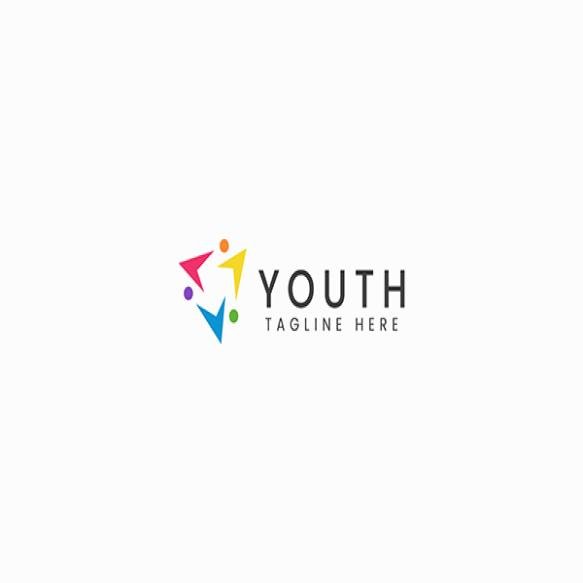 Logo Youth Group Organization Society Community Colorful Concept