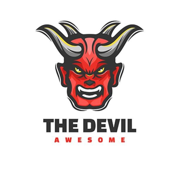 Devil Head Mascot Logo