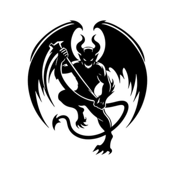 Devil Silhouette Vector Illustration