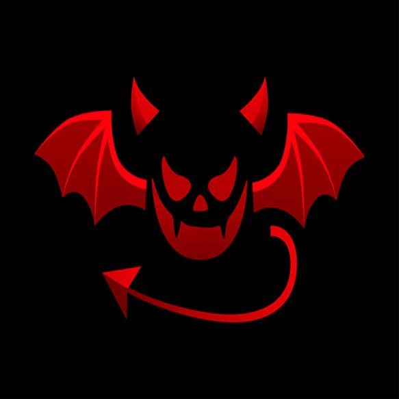Devil Tail Horns Wings Demonic Red Elements Photo Decoration Vector Illustration