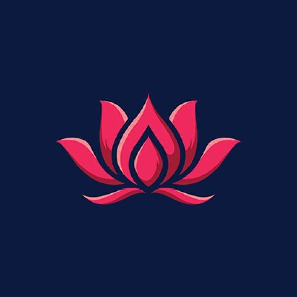 Beauty Lotus Flower Logo Spa Logo Vector Yoga Therapy Symbol